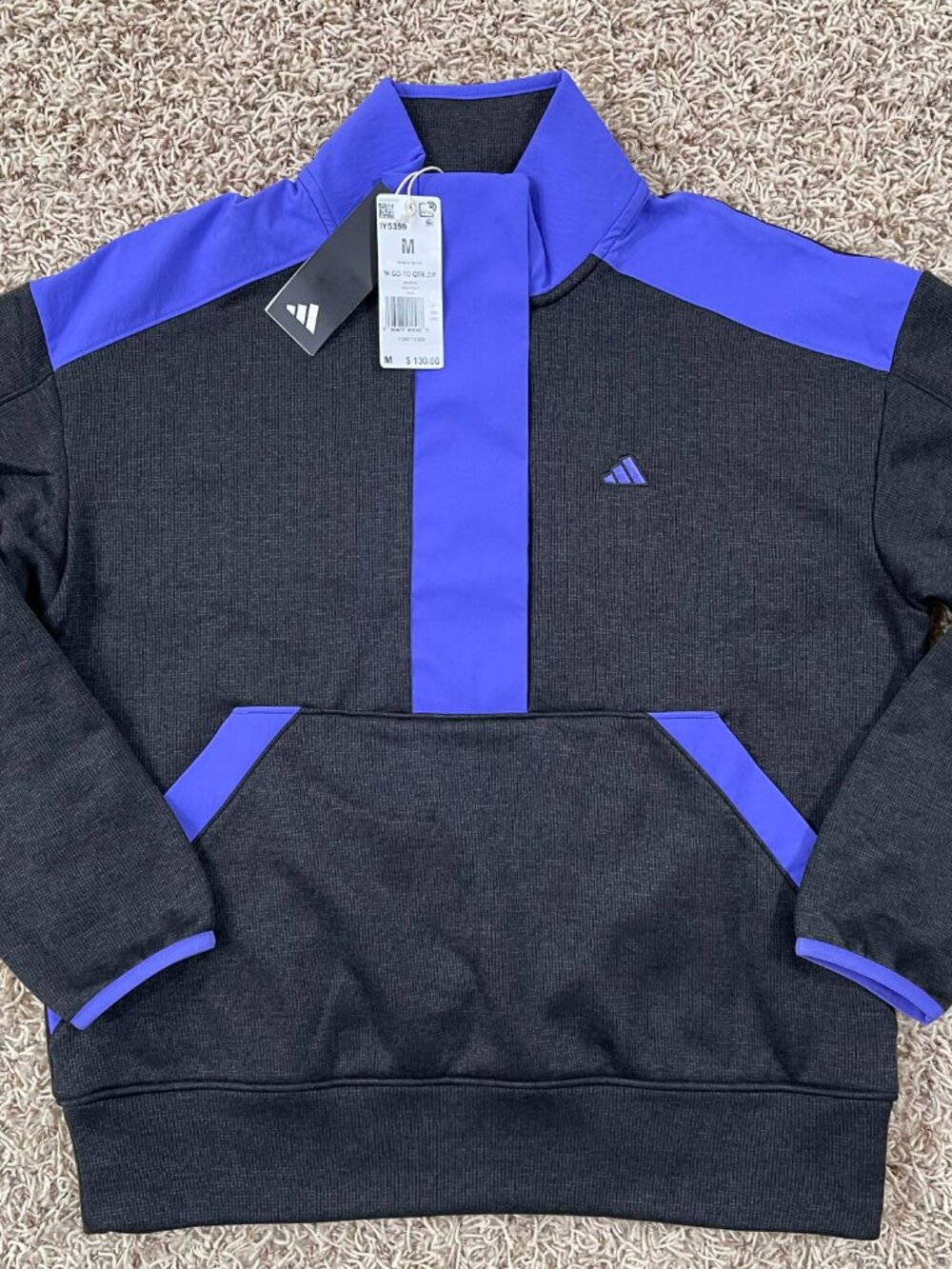 Adidas Women’s Go-to Quarter Zip Pullover Jacket Sweatshirt IY5359, Size Medium